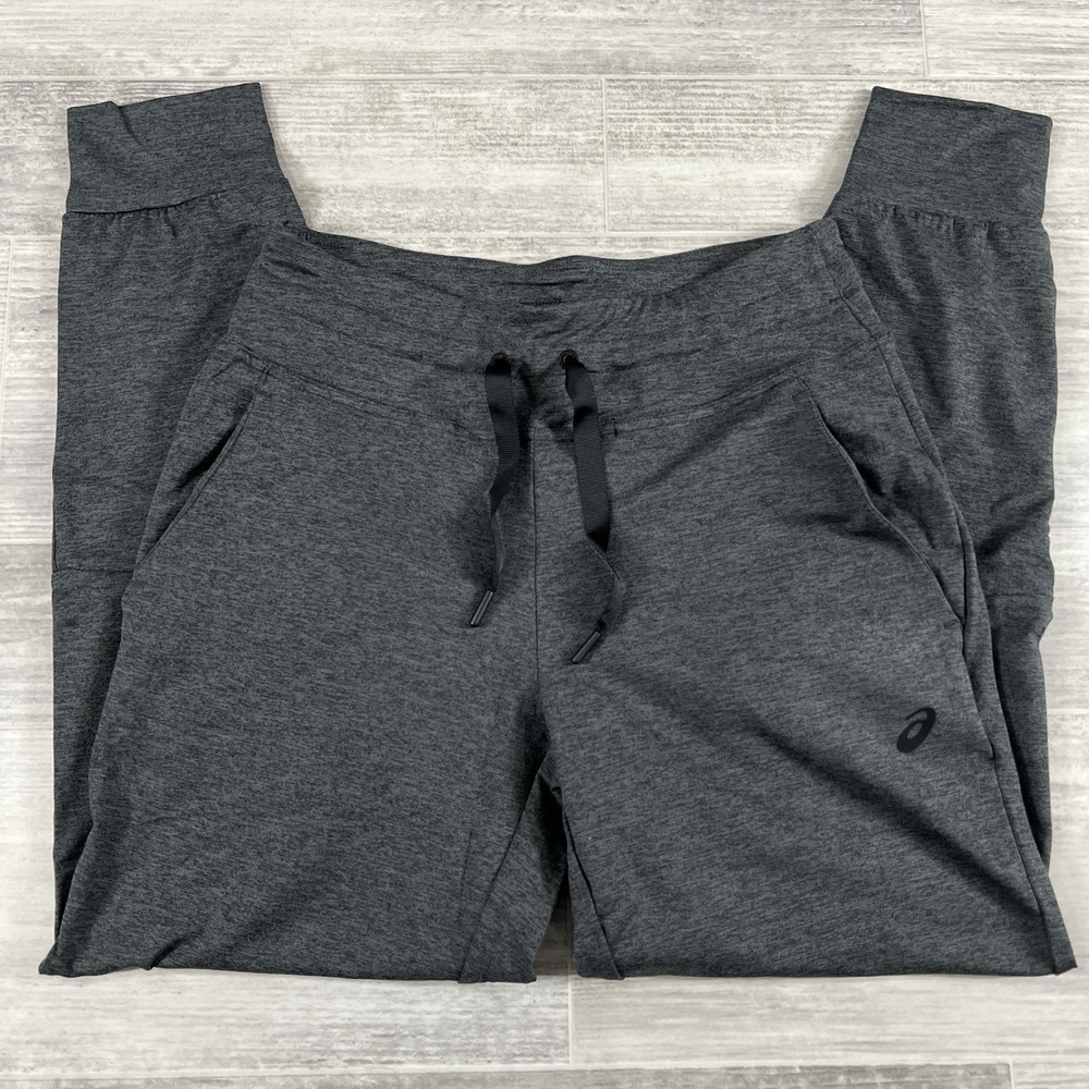 ASICS‎ Women's Dark Grey Heather Tech Joggers Size Small Style 2032B850 NWT